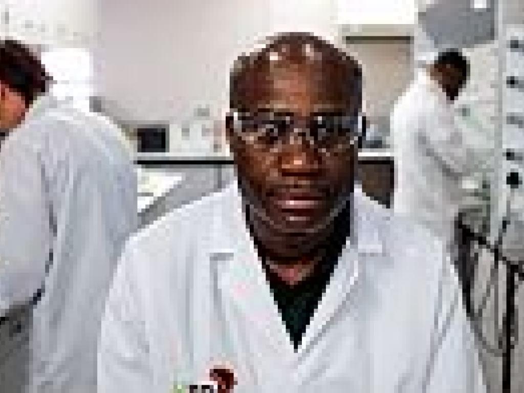 Prof Chibale in lab Prof Chibale in lab