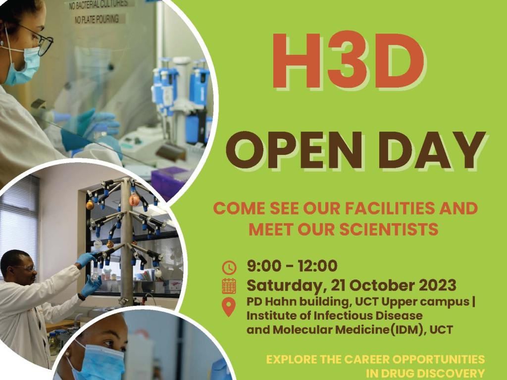 Advert for H3D Open Day